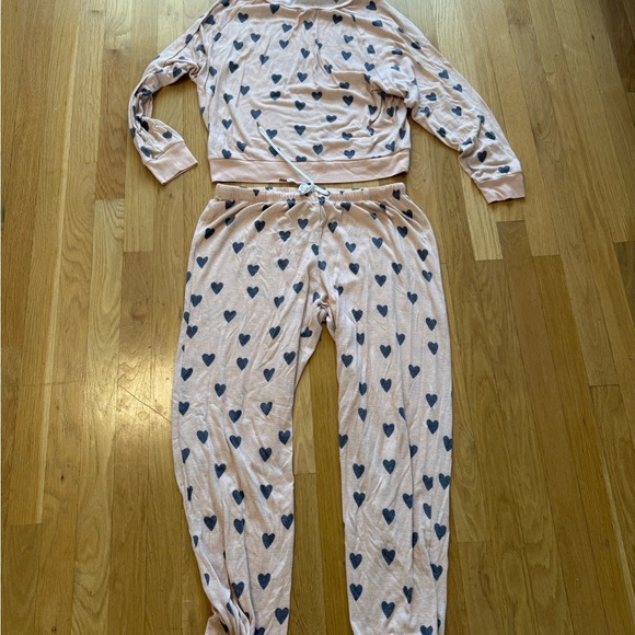 Honeydew Intimates from Nordstrom heart pink pajamas women size medium - Picture 3 of 10